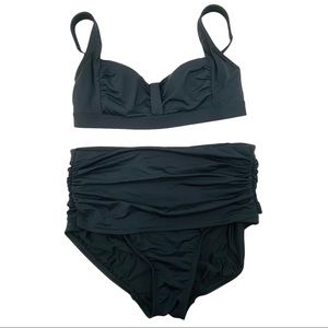 Lands End Classic Bikini Swimsuit Size 2 Bra Top Beach Vacation Resort Cruise